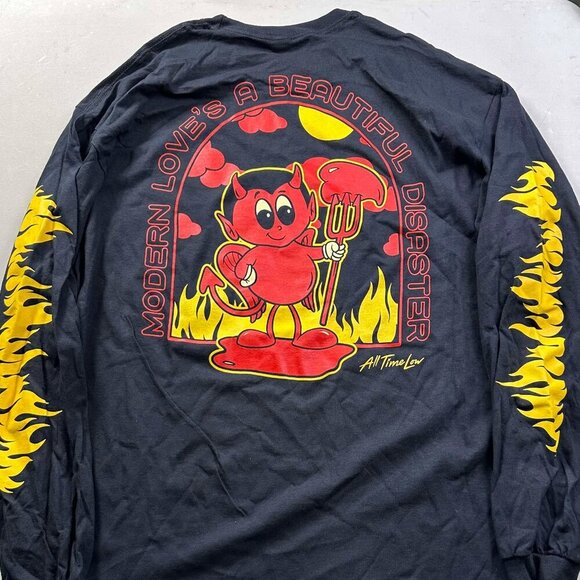 All Time Low Long Sleeve Merch Modern Love's A Beautiful Disaster Size XL - Picture 2 of 3